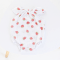 Бодик для новорожденных ELA Textile&Toys Клубнички 0 - 24 мес Муслин Белый/Красный BS001ST
