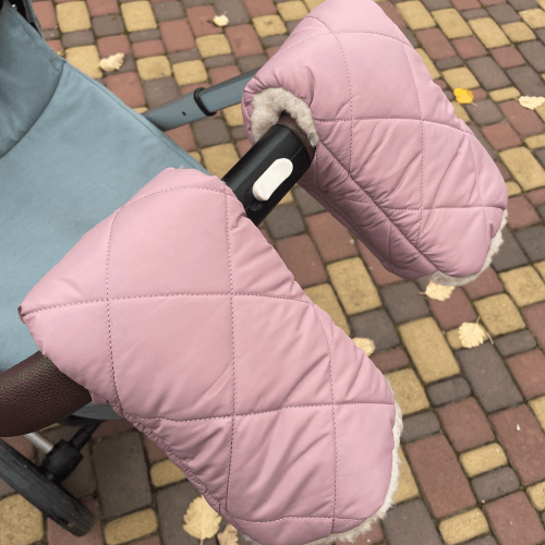 Муфта на коляску на овчине Merrygoround Пудровый MR_022