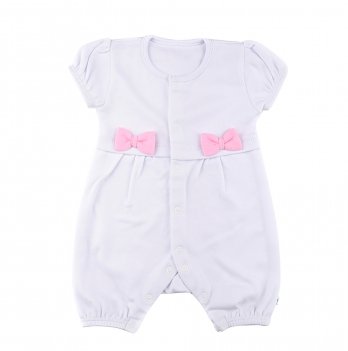 Песочник для девочки, Lucky tots, белый, с бантиками