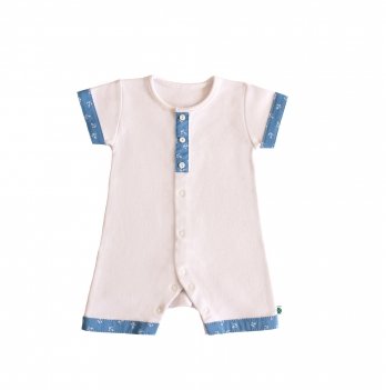 Песочник для мальчика, Lucky tots, Якоря, белый, с планкой