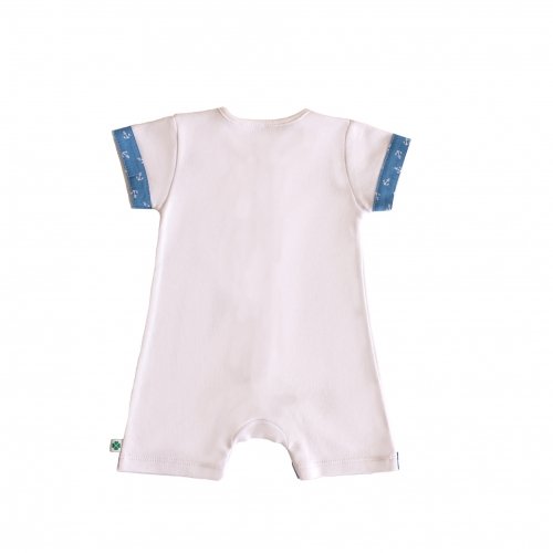 Песочник для мальчика, Lucky tots, Якоря, белый, с планкой