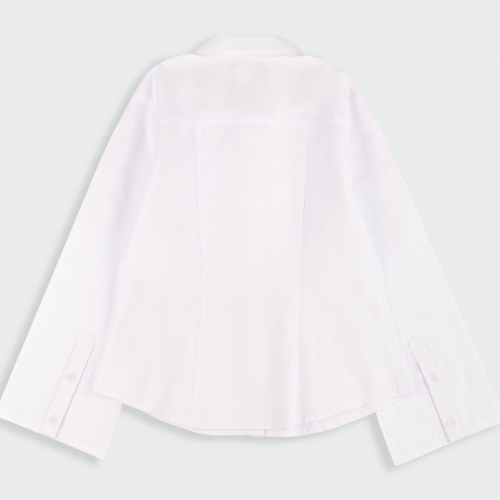 Блуза для девочки Bembi City collection 8 - 13 лет Ткань сорочечная Белый РБ215