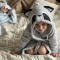 Махровый халат для детей Sasha Raccoon 7 - 10 лет Махра Светло-серый 4406/5