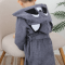 Махровый халат для детей Sasha Raccoon 2 - 6 лет Махра Светло-серый 4406/5