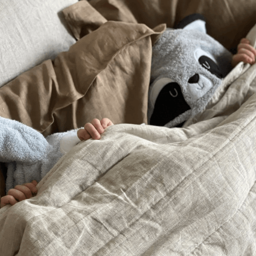 Махровый халат для детей Sasha Raccoon 7 - 10 лет Махра Светло-серый 4406/5