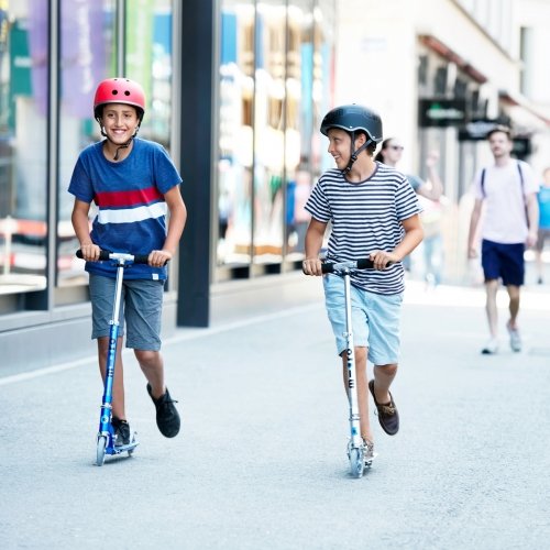 Самокат Micro Sprite от 5 до 16 лет до 100 кг Серебро SA0019