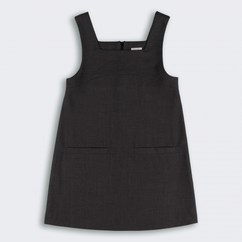 Школьный сарафан Bembi City collection 6 - 13 лет Костюмная ткань Черный/Серый СФ162