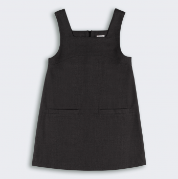 Школьный сарафан Bembi City collection 6 - 13 лет Костюмная ткань Черный/Серый СФ162