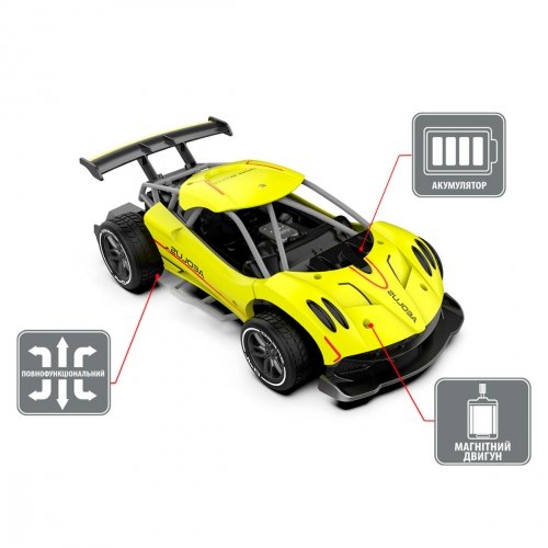 Машинка на радиоуправлении Sulong Toys Speed Racing Drift Aeolus 1:16 Желтый SL-284RHY