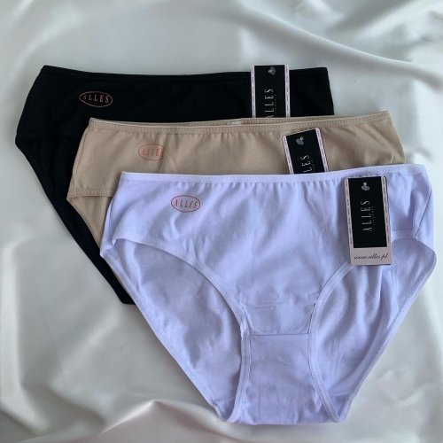 Трусы женские классические Alles Soft Cotton Темно-синий 2 шт