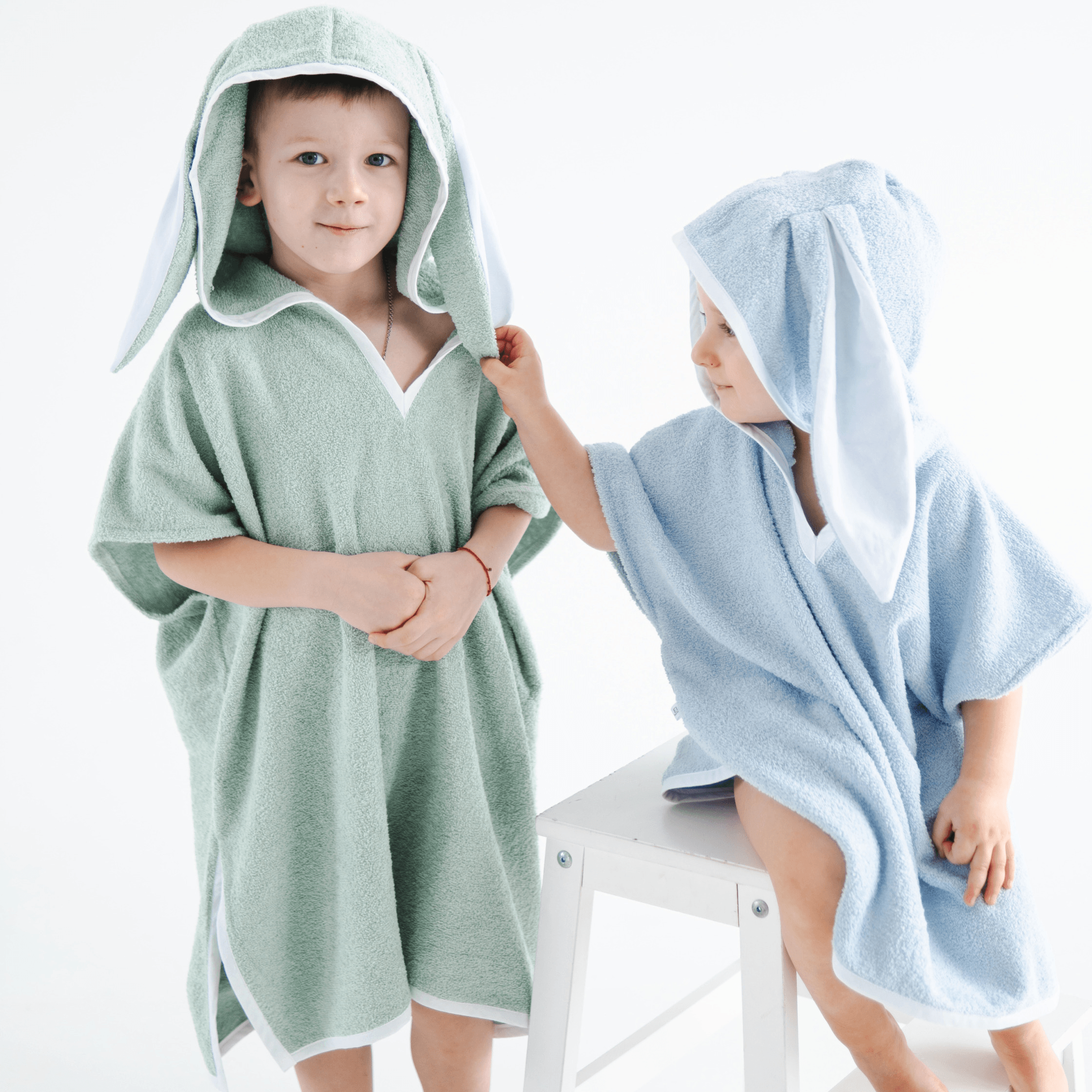 Детское полотенце пончо с капюшоном ELA Textile&Toys 1,5 - 7 лет Махра Зеленый PT001PS Детское полотенце пончо с капюшоном ELA Textile&Toys 1,5 - 7 лет Махра Зеленый PT001PS