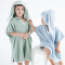 Детское полотенце пончо с капюшоном ELA Textile&Toys 1,5 - 7 лет Махра Зеленый PT001PS