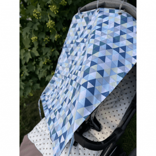 Защитная шторка на коляску Merrygoround Дино Оранжевый/Бирюзовый ST_17