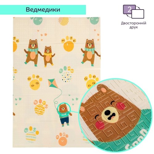 Термоковрик складной детский Sticker Wall Воздушные шарики 117х170х0,8 см SW-00003031