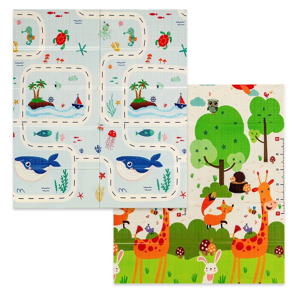 Термоковрик складной детский Sticker Wall Океан-Ростомер 147х177х0,8 см SW-00003032
