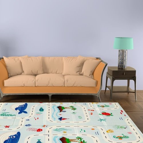Термоковрик складной детский Sticker Wall Океан-Ростомер 147х177х0,8 см SW-00003032
