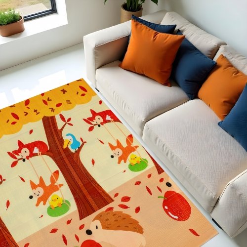 Термоковрик складной детский Sticker Wall Лисички-Ростомер 147х177х0,8 см SW-00003033