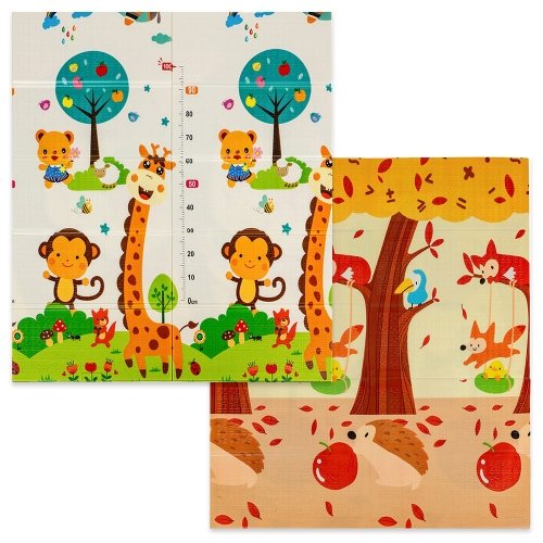 Термоковрик складной детский Sticker Wall Лисички-Ростомер 147х177х0,8 см SW-00003033