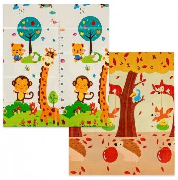 Термоковрик складной детский Sticker Wall Лисички-Ростомер 147х177х0,8 см SW-00003033