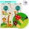 Термоковрик складной детский Sticker Wall Лисички-Ростомер 147х177х0,8 см SW-00003033