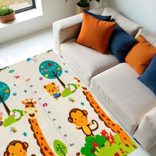 Термоковрик складной детский Sticker Wall Лисички-Ростомер 147х177х0,8 см SW-00003033