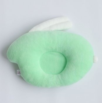 Ортопедическая подушка для новорожденных ELA Textile&Toys Кролик Салатовый P001SALAD