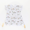 Муслиновый ромпер для новорожденных ELA Textile&Toys Село 0 - 3 лет Муслин Белый/Серый/Бежевый RM003VL