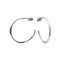 Серебряные сережки пусеты UD Kashtan Полукруг ВС-352Р