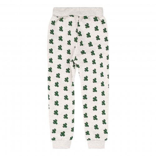 Теплые штаны для мальчика Bembi 4 - 6 лет Трикотаж на флисе Серый/Зеленый ШР753
