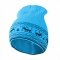 Шапка детская демисезонная Софія Олени 2 - 9 лет Шерсть мериноса Голубой/Синий 412-22