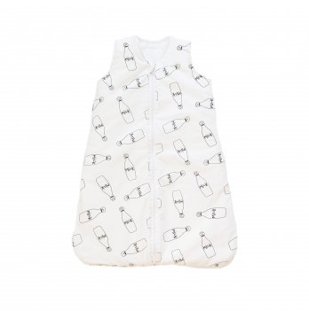 Детский спальный мешок Merrygoround Молоко 100 см Белый/Черный SM_25