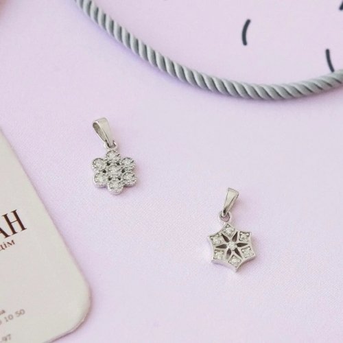 Серебряный кулон женский UD Kashtan с фианитами ЛК-0168Р