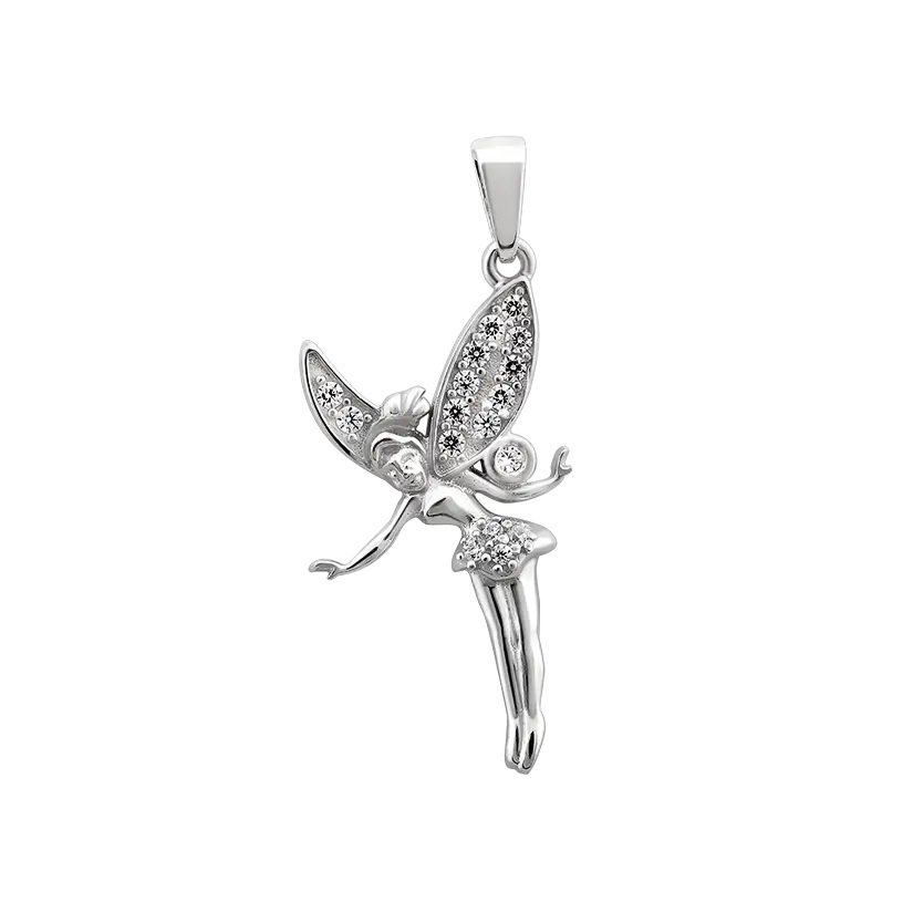 Серебряный кулон женский UD Kashtan Фея с фианитами ЛК-0184Р