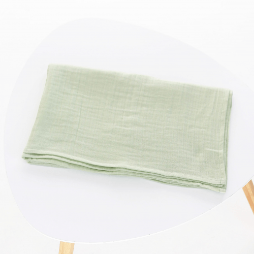 Муслиновая пеленка для детей ELA Textile&Toys Однотон Муслин Светло-зеленый 100х80 см MD002LG