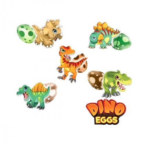 Детская игрушка #sbabam Dino eggs Динозавры неба земли моря T027-2019