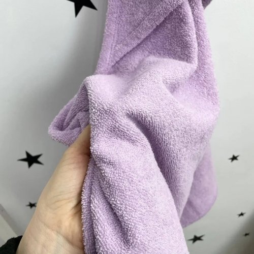 Махровое полотенце с уголком Oh My Kids Лиловый TOW-1054