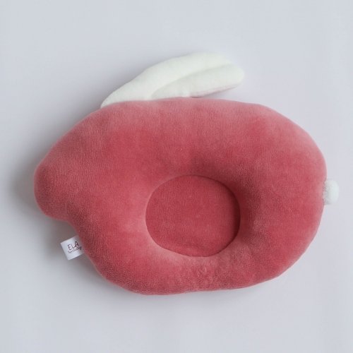 Ортопедическая подушка для новорожденных ELA Textile&Toys Кролик Темно-розовый P001DROSE