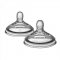 Соска для бутылочки силиконовая 2 шт Tommee Tippee Advanced Anti-Colic 6m+ Быстрый поток TT0189