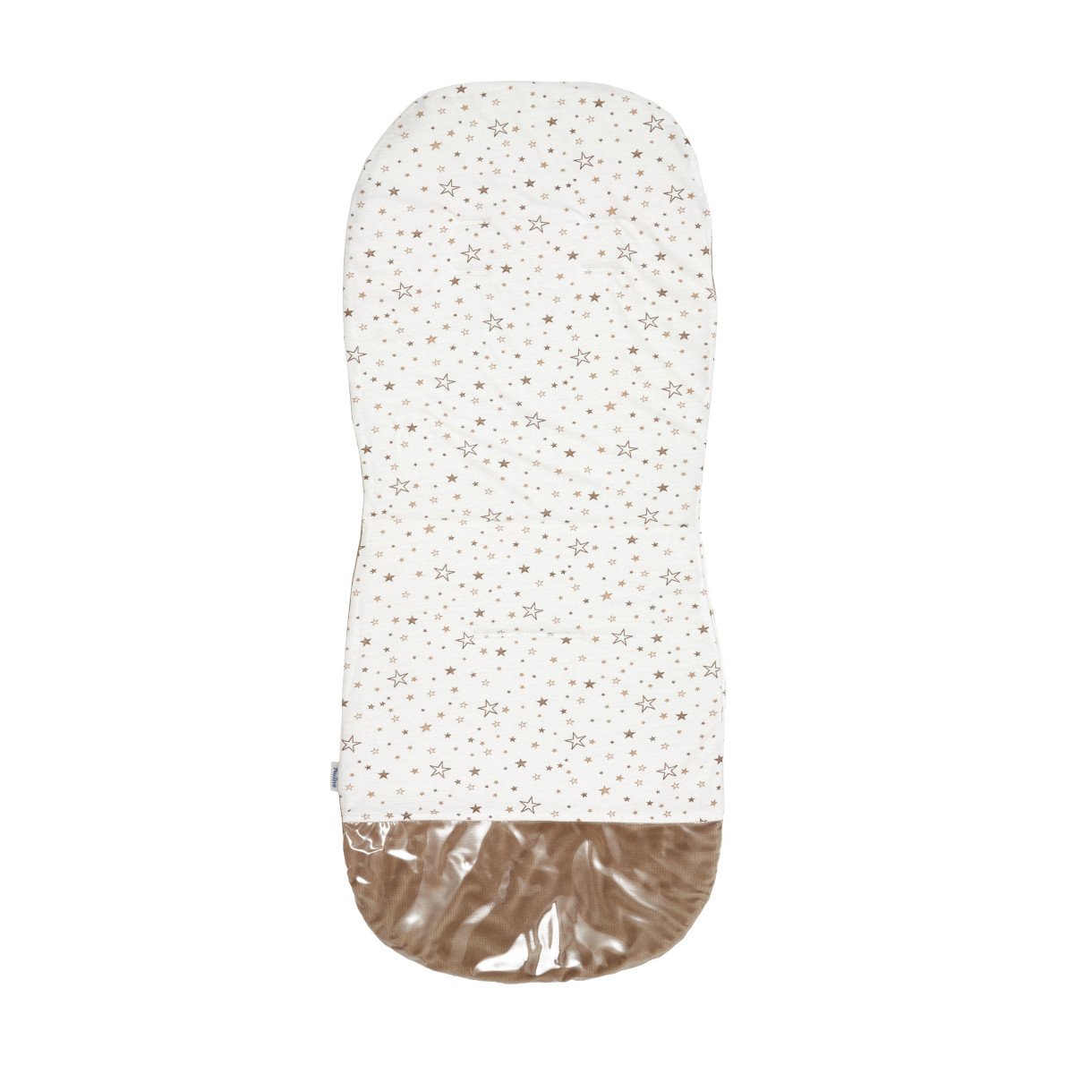 Матрасик в коляску Twins Velvet Caramel Молочный/Коричневый 87х39 см 8910-BTVel-201