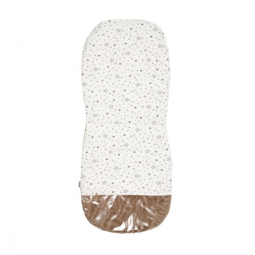 Матрасик в коляску Twins Velvet Caramel Молочный/Коричневый 87х39 см 8910-BTVel-201