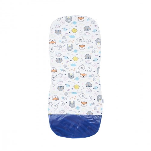 Матрасик в коляску Twins Velvet Dark blue Синий 87х39 см 8910-BTVel-09