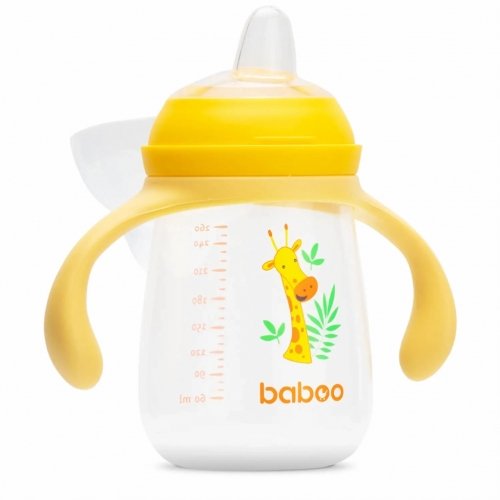 Чашка непроливайка Baboo Safari 6+ мес 260 мл Желтый 90439