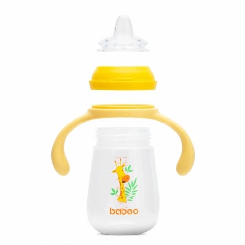 Чашка непроливайка Baboo Safari 6+ мес 260 мл Желтый 90439