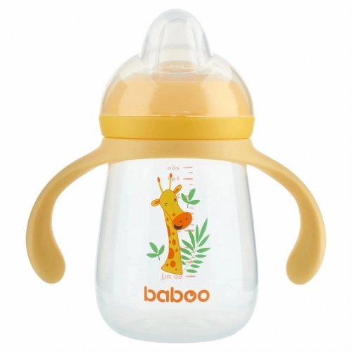 Чашка непроливайка Baboo Safari 6+ мес 260 мл Желтый 90439