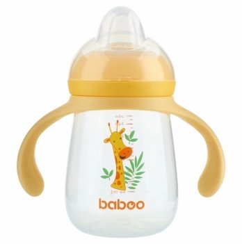 Чашка непроливайка Baboo Safari 6+ мес 260 мл Желтый 90439