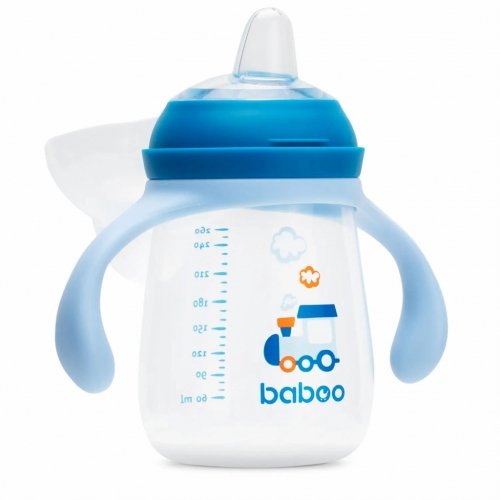 Чашка непроливайка Baboo Transport 6+ мес 260 мл Синий 90440