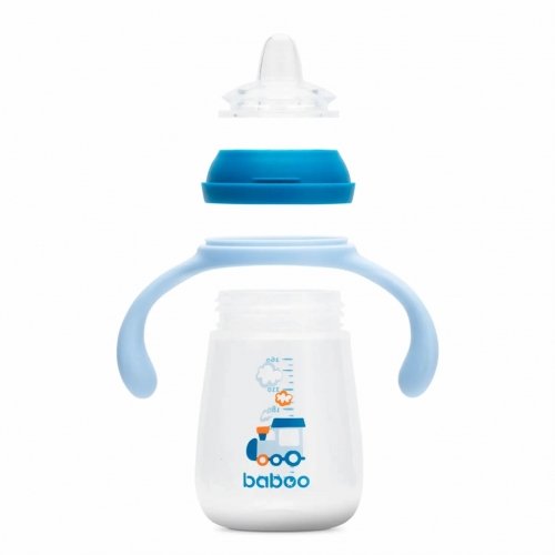 Чашка непроливайка Baboo Transport 6+ мес 260 мл Синий 90440