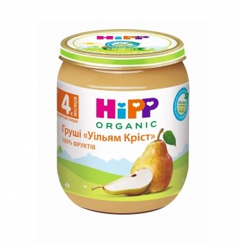 Детское пюре органическое фруктовое HiPP Груши Уильям Крист 125 г 4262