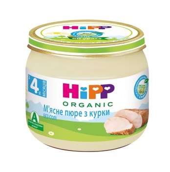 Детское пюре органическое мясное HiPP Курица 80 г 6020