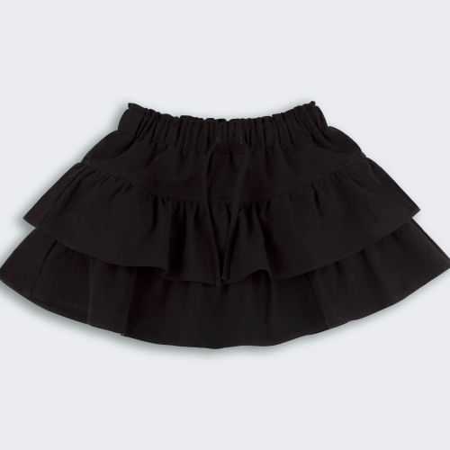 Школьная юбка шорты Bembi City collection 7 - 13 лет Коттон-фактурный Черный ЮБ123